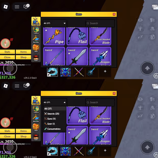 iOS/Android - Global - Level 2650 - Money 327K - Swords 25 - Guns 11 - Fruits 12 - Code988 - Image 3