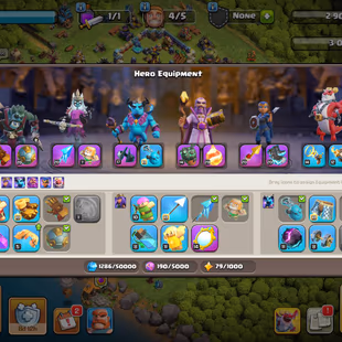 TH17 DONOR ACC|SEMI MAXED DEFENCE| 6 EPICS LVL 20| HEROES 52-76-30-22-28-1|NC FREE|LIMITED OFFER| - Image 5