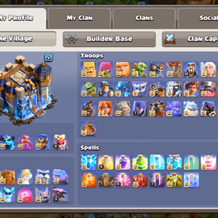 TREE FULL BASE DECORATE!! TH18 MAX TYPE!! LEGEND RANK TOP-QUALITY PROFILE!! 25X SKIN 274-XP! SB/SNB/AF/FB/RS/EB MAX ALL - Image 7