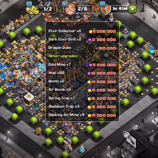 TH18 MAX DEFENCE 🌟 RAREST DARK DAYS SET 🌟 30 EQUIPMENTS MAX | DECORATED BASE | LEVEL 249 | SKINS SCENERY | INSTANT - Image 5