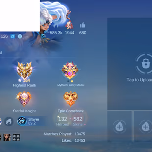 [IOS/ANDROID] CEL LVL 126 | 132 HEROES | 582 SKINS | MEGA 2 | COLLAB | 5 LEGEND INC GRANGER | 2 AOT LEVI MIKASA - HAYA  - Image 8