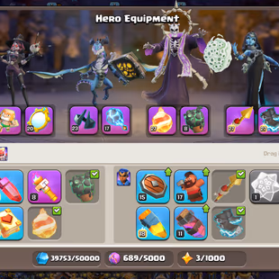 🔥COSMIC FULL SET🔥[TH18] NEAR MAX || HERO 105-105-90-80-42-8 || SOLID EPIC EQUIPMENT || HIGH PROFILE || CHEAP - Image 7