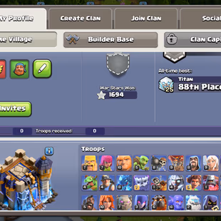 🔥Xp-213🔥 || Th18 Old Obstacles || Good Epic Equipment || Heroes 80-100-55-46-31 || 6 Builders || Nc Available || Cheap - Image 2