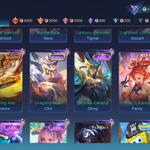 HERO 96 SKIN 193| EMBLEM ALL MAX| STAR LESLEY| COLECTOR NATALIA| EPIC ROGER| PACE FANNY| HERO GOOD | INSTAN DELIVERY  - Image 8