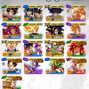  INSTANT GLOBAL [CNLT818] LR SS3 Goku (Mini) 8s + LR Bardock 14s + LF Goku&Bardock 12s + 17 LF - Image 2