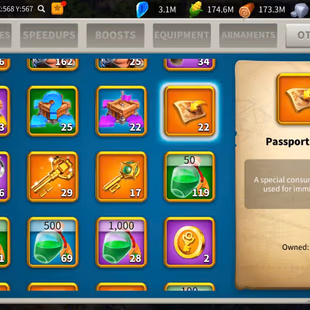 All Platform: 71M - Vip 15 - 9 Commanders   - 22 Passport - 1M2 Credit - 4 Farm - 4k Gems - 1 Skin Houses - Image 5