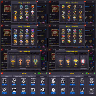 12.5B COINS ACCOUNT | Level 306 | CCP 79 | Exclusive Cues Collection | Avatars - Rings - Frames | Status Alert - Image 5