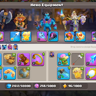 🌟BEST OFFER FOR TH 16🌟WALL FULLY MAX | HEROES: 88-83-60-59-33 | 14 EPIC E.Q | ALL EPIC BEST LVL | NC YES | BEST ACC - Image 6