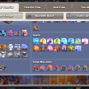 RARE :) 🥶 TH16 SEMI MAX BASE |2015 🌲 | 1365 CWL | 6 BUILDERS | 6 SCENERY | 3.6k WS | 7 EPIC | 15 HERO SKIN | 1K NC RAR - Image 4
