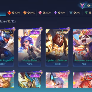 HERO 126 SKIN 213 | EMBLEM ALL MAX| EPIC IRITEL| EPIC KHUFRA| PENGASUS SEIYA BADANG| VALE GAARA| INSTAN DELIVERY  - Image 4