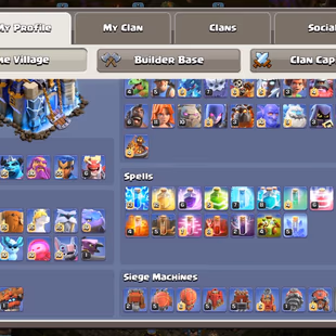 🔥[6 EPIC EQUIPMENT MAX]🔥TH 18 MAX || BK 105 AQ 105 MP 95 GW 80 RC 55 || BUILDER BASE ALMOST MAX || 4 HERO SKIN - Image 5