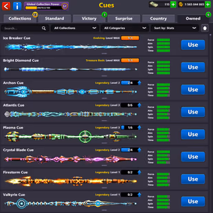 19 LEGENDARY ACCOUNT | Level 195 | 1.5B Coins | 2 Cues MAX | Few Event Rings | Fresh Account - Image 5