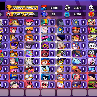 359 SKINS | 100.000 TROPHIES | 100 BRAWLERS | 67 HYPERCHARGE | 100 MAX | 97 PRESTIGE | 21 BUFFIES - Image 4