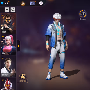 X272|Lvl 75|64 CHARACTER|214 BUNDLE|FFWS LEGENDARY SET|438 COSTUME|107 BACKPACK|401 WEAPON(2 EVO+86 MYTHIC)|M4A1 Inferna - Image 6