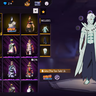 X129|Lvl 62|49 CHARACTER|138 COSTUME(9 MYTHIC)|OBITO SET|37 VEHICLE|204 WEAPON(2 EVO+28 MYTHIC)|INFERNAL DRACO M4A1 LVL  - Image 6