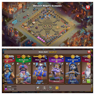 [EE82] DESERT NIGHT FULL SET [TH18 SEMI MAX] 11 EPIC MAX | 5 HERO MAX/DRAGON DUKE LVL 22 | PROFILE GOOD | LEAGUE WARDEN - Image 2
