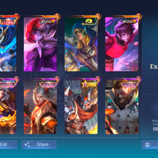 RARE ASSASIN FIGHTER ACC ||1 LEG 7 GRAND 10 EXQUISITE || ALMOST EXALTED 3 || 69MC || EPIC RECALL || EX 55 STAR  - Image 2