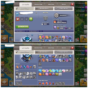  11 EPIC EQUIPMENTS [ 8 MAX ] | 10K GEMS | FULL MAX TH 13 | 75-75-50-50-25 HEROES | 6 BUILDER | FULL ACCESS  - Image 3