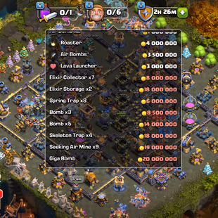 🌟TH18 FULL MAX DEFENCE🌟200 WALL WITH S-CHARGER MAX | 5X HERO MAX | 15 EPIC EQ 6 EPIC MAX | 520 MEDEL | LEGENDARY SKINS - Image 4