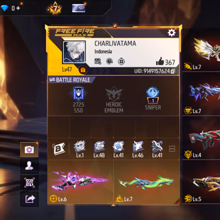 V97|LVL47|PRIME7|140COSTUME(1ATRIFACT22MYTHIC)|163WEAPON(11EVO33MYTHIC)|BLUEFLAMEDRACO-AK47LVL7|LORECYCLONE-PARAFALLVL - Image 1