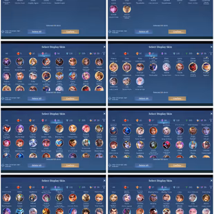 [IOS/ANDROID] CEL LVL 88 | 132 HEROES | 483 SKINS | MEGA 4 | OP SKINS | 5 LEGEND INC LESLEY GRANGER - 8 COLLECTOR LING - Image 5