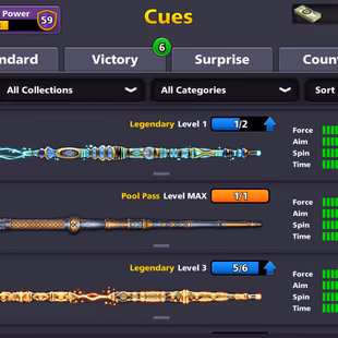 59 CCP | 1.7 BILLION COINS | 17 LEGENDARY CUES | VIP EMERLAD | FACEBOOK LINK POSSIBLE | GMAIL LOGIN | OLD WARN - Image 3