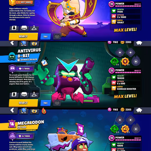 🔥 92.400 TROPHY 🏆 | 100/100 BRAWLERS | 63 MAXED BRAWLERS | 335 SKINS | XP 131 | FULL MAIL ACCESS | HYPERCHARGED 49 - Image 6