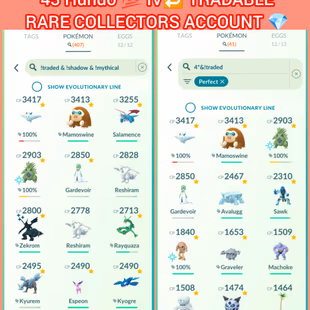 🎯BEST VALUE (HUNDO 43 💯IV) LVL 44 ACCT 2023 / 407 TRADEABLE PG) ZAPDOS PIKACHU PG RARE) 42 LEGENDRY | RARE COLLECTOR - Image 4