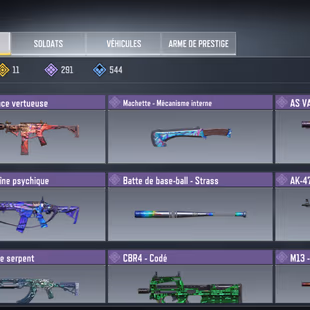 High lvl.400 | AK117 mythique & 11 legendary guns & +100 epic skins   - Image 5