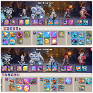 Cheapest 🔴 TH18 Max Full ( Pre Update) 🔴 Heros Max - Frost Age Skin Set - 31 Equipment Max - 32 Skins -6 Scenery -C214 - Image 2