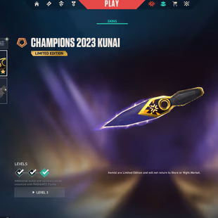 NA 57 skins | Champions 2023 Kunai | Champions 2023 Vandal | Arcane Vandal | Ruin Dagger | Prime Vandal | Oni Phantom |  - Image 2