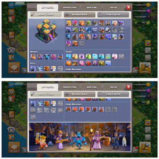 TH14 RUSH ID / 10 EPIC EQUIPMENT / XP-137 / HERO 48-53-42-25-12 / 500 GEMS NAME CHANGE / 508 CWL MEDALS  - Image 3