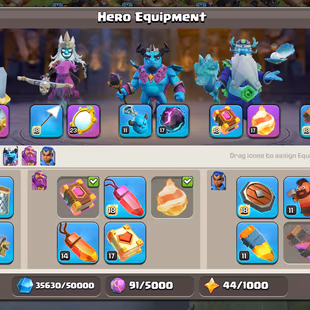 ❗[ TH-17 NEAR MAX ]❗SB-EB [MAX] | MM [23] | HEROS: 90-92-65-65-40 || NICE TROOPS - DEFENCES | LVL 17-18 WALLS || RARE - Image 6