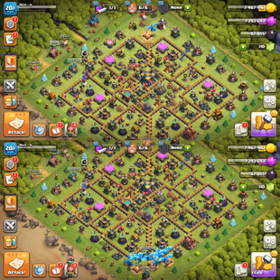 TH-14 ALMOST MAXEDOUT! XP-201! 7X EPIC EQUIPMENTS! MAX WALLS DEFENSE! HEROES:-64-73-51-51-30! ALL PETS! FAST DELIVERY - Image 1