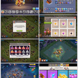 COMBO COC ND BS | TH10 MAX | 21796 TROPHIES | 4 MAX BRAWLERS | FREE RENAME | 114 SKINS | 205 PINS | 100 SPRAYS - Image 4