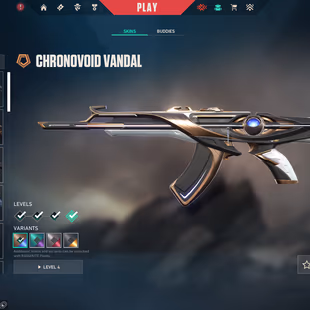 EU | IRON RANK | ChronoVoid Vandal | 14 Skins | Level 50 | Instant Delivery - Image 1