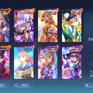 🔥 PREMIUM ACCOUNT🔥|| LEVEL 67 || LEGEND 1 || GRAND 10 || |EXQUISITE 12 ||  EXALTED 3 || SKINS 360 || HEROS 130 - Image 2