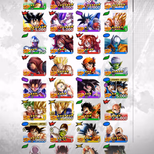 D837-IOS+Android-2 UL(SS Goku Red Star+Majin Vegeta Red Star)+19 Legends Limited+Good Equipment+Bardock Zenkai+God Goku - Image 8