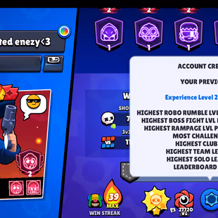 [💯HEROINE BIBI | OLD PRESTIGE 1 | MATCHERINO PIN💯] 379 SKINS | 101 BRAWLERS | 78529 TROPHIES | 50 HYPERCHARGES |52 MAX - Image 3