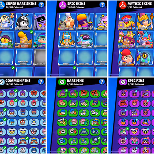 CR + BS | 2019 Account | 20101 Trophies | Mythic Skin | 89 Skins | 10 BS Max | 18 Max Win Streak | 65 Brawlers | Instant - Image 3