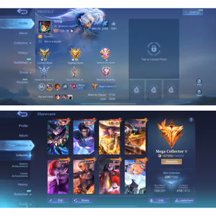 MOONTON | LV 152 | ⭐3X LEGEND - 3X KOF - ASPIRANTS FANNY - SANRIO CLAUDE AND FLORYN⛄ | HERO 131 | SKIN 486 | BP 553K - Image 2