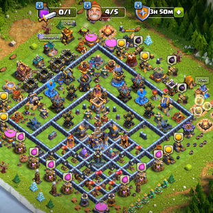 ❗[ PREMIUM TH-18 ]❗QUEEN: 85 || FIREBALL [26] || S.BALL [23] || NICE EQUIPMENT - TROOPS - HEROS || FAST DELIVERY  - Image 1