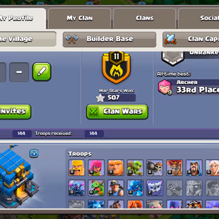 BEST OFFER | TH 12 MAX OUT | HEROES : 65-65-40-40 | 4 EPIC EQUIPMENT | NC FREE | 317 MEDALS | XP 127 | 3K GEMS - Image 4