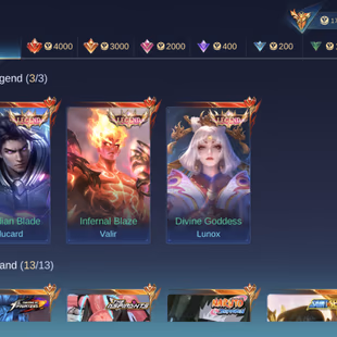 MM337|Lv128|463Skin|MEGACOLLECTORV|3LEGEND|KOF Gusion|ASPIRANTS Layla|3NARUTO|SAINTGOLD Chou|SOULVESSELS Aamon|ALLSTAR M - Image 5