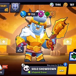 322 SKINS | 27 HYPERCHARGED | 72.681 TROPHIES | 98 BRAWLERS | 34 MAX BRAWLERS | 2 BUFFIES  - Image 1