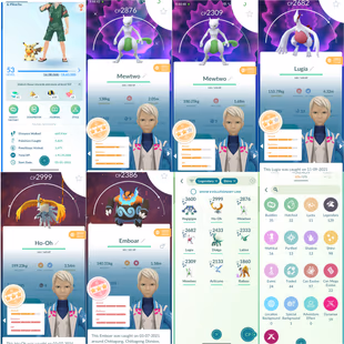 🔥 [SUPER PREMIUM] 🌸LVL 53 9 SHINY LEGENDARY  2X SHINY MEWTWO  129 LEGENDARY  98 SHINY  3 HUNDO LEGENDARY MASTER BALL  - Image 2