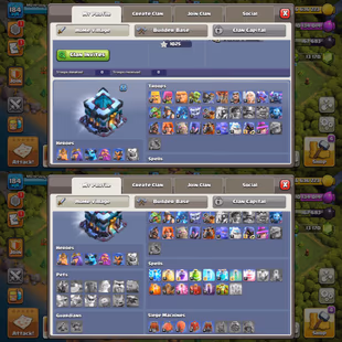 13170 GEMS || TH-13 NEAR MAX! EPIC LAVA PUPPET! HEROES:-47-65-47-44-25! NICE TROOPS! FAST DELIVERY - Image 3