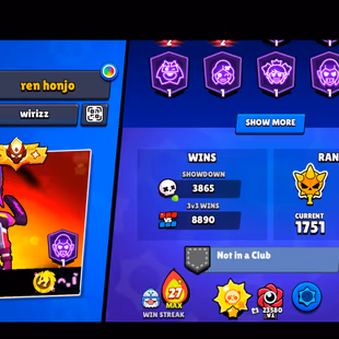 412 SKINS | 60.300 TROPHIES | 101 BRAWLERS | 46 HYPERCHARGE | 58 MAX | 22 PRESTIGE | 17 BUFFIES - Image 5