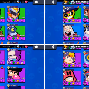 96K Trophies LVL200 | 98/98 Brawlers | 73 Max Brawlers - 63 Hypercharge | 338 Skins | 897 Pins | 385 Icons | 222 Sprays - Image 3