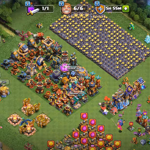 221 | 18 max walls [ heros-81-105-51-64-40 ] | best deal | strong troops and defence | nc yes - Image 1